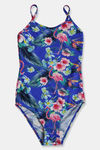 Zivame Girls Maillot Swimsuit with Adjustable Straps - Sky Blue — thumbnail 2